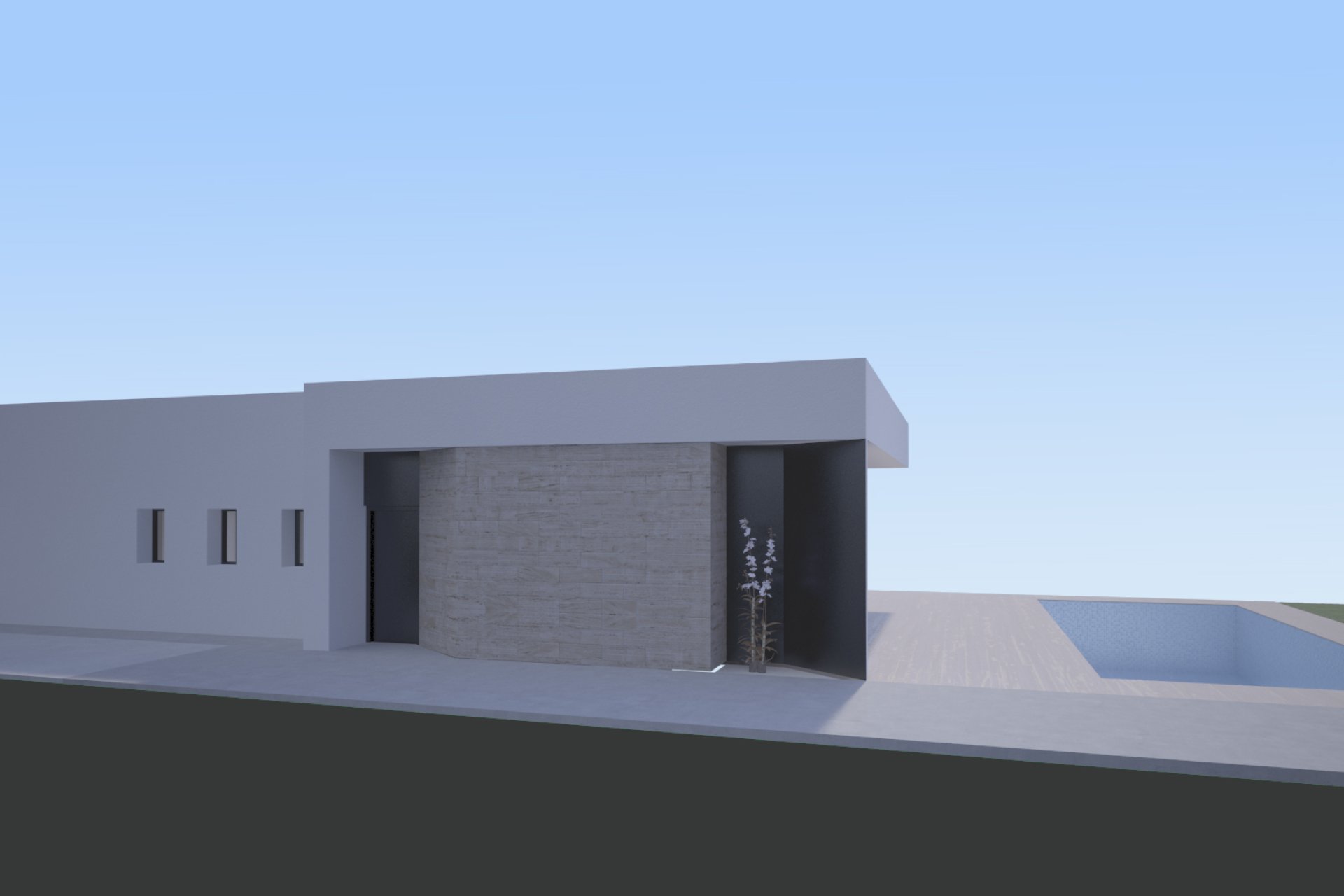 Obra nueva - Villa independiente - Aspe - Costa Blanca Sur