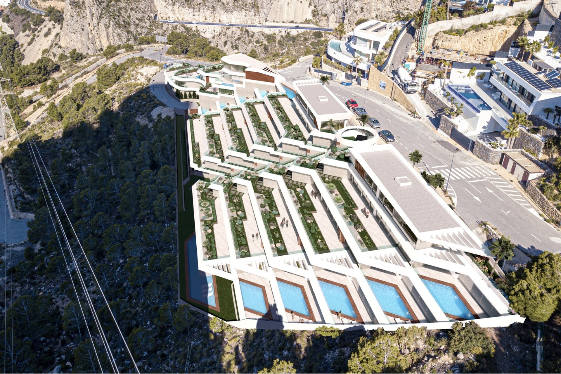Nowy budynek - Daszek - Pueblo Mascarat - Costa Blanca North