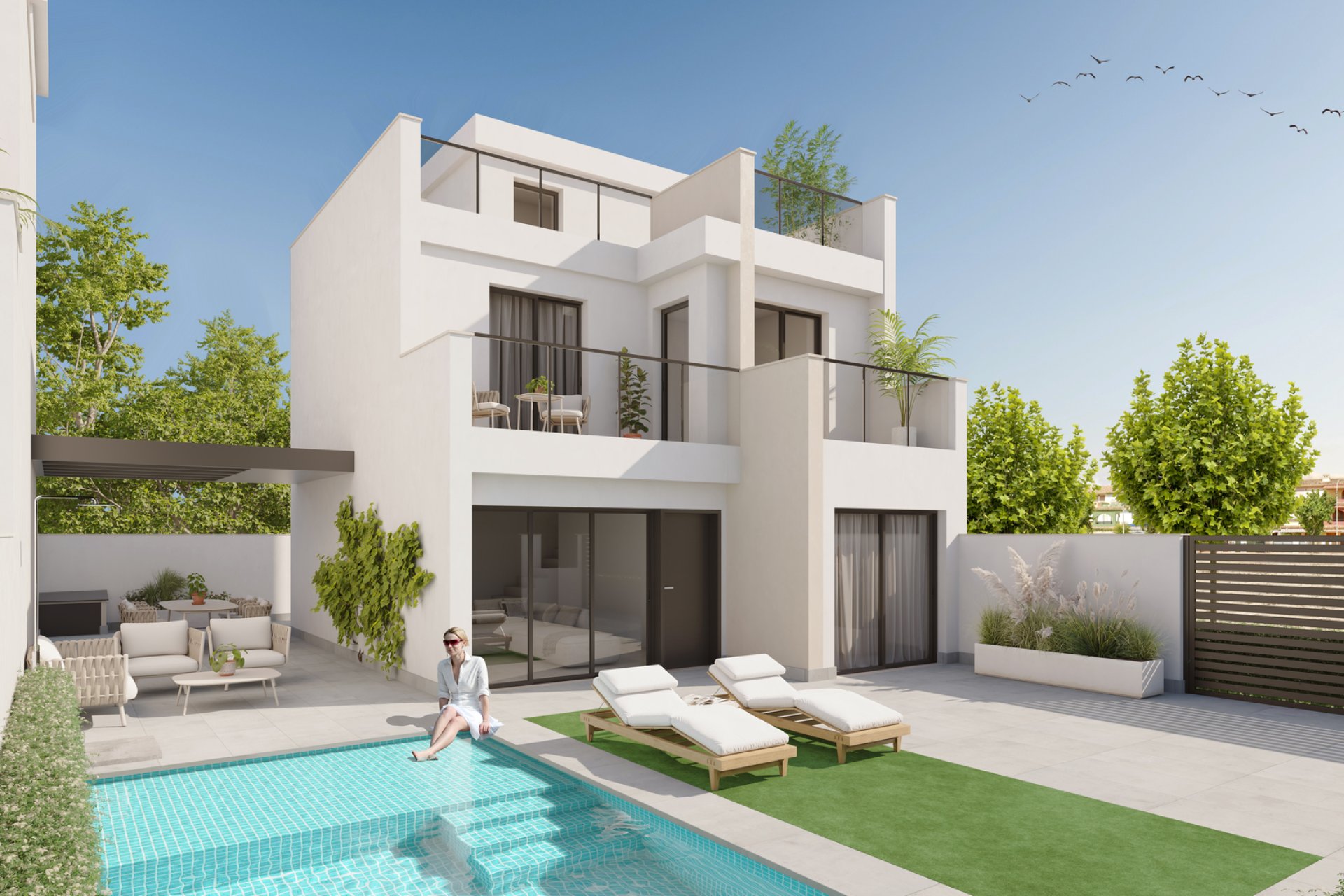 Obra nueva - Villa independiente - Los Alcázares - Costa Calida