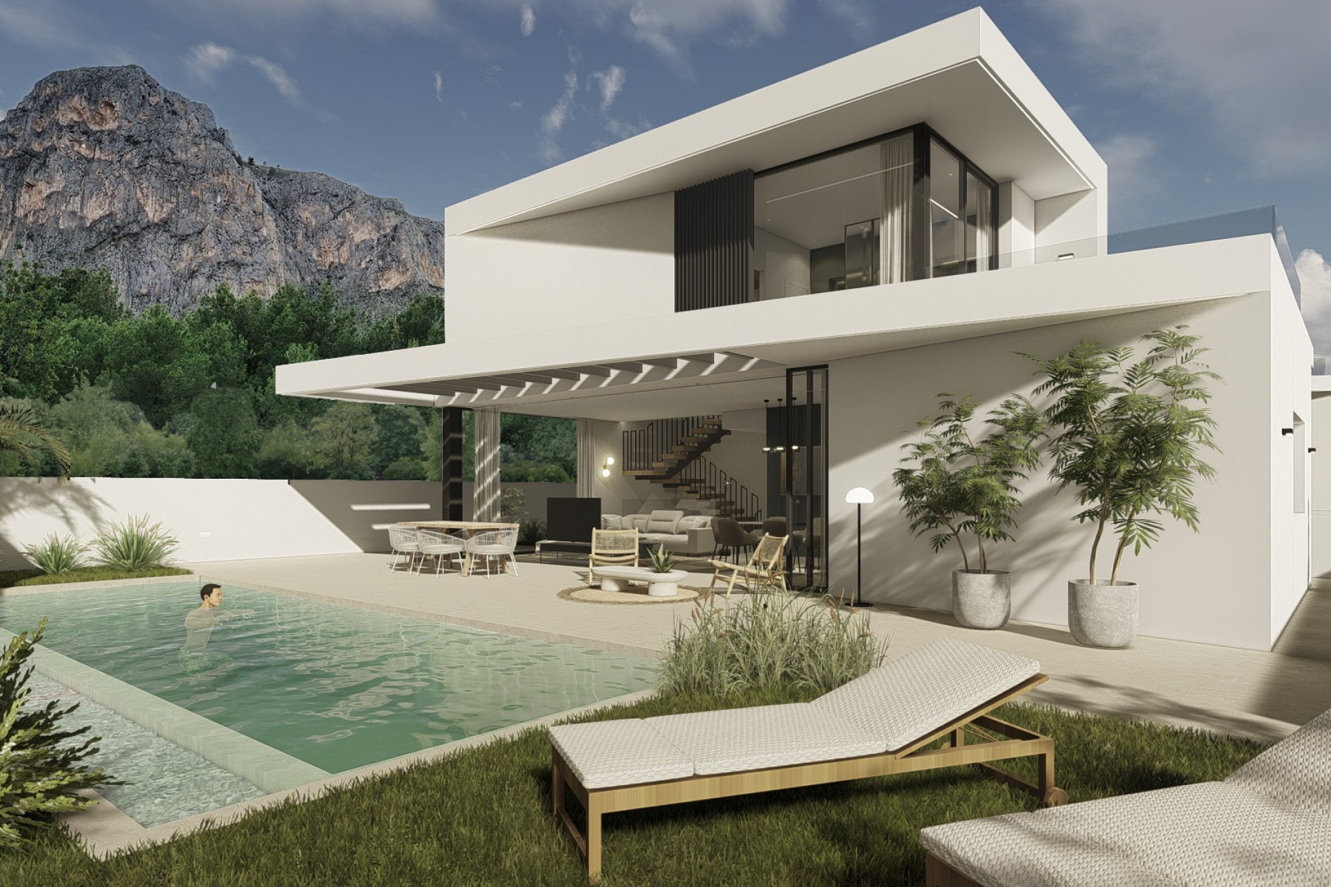 Obra nueva - Villa independiente - Polop - Costa Blanca Norte