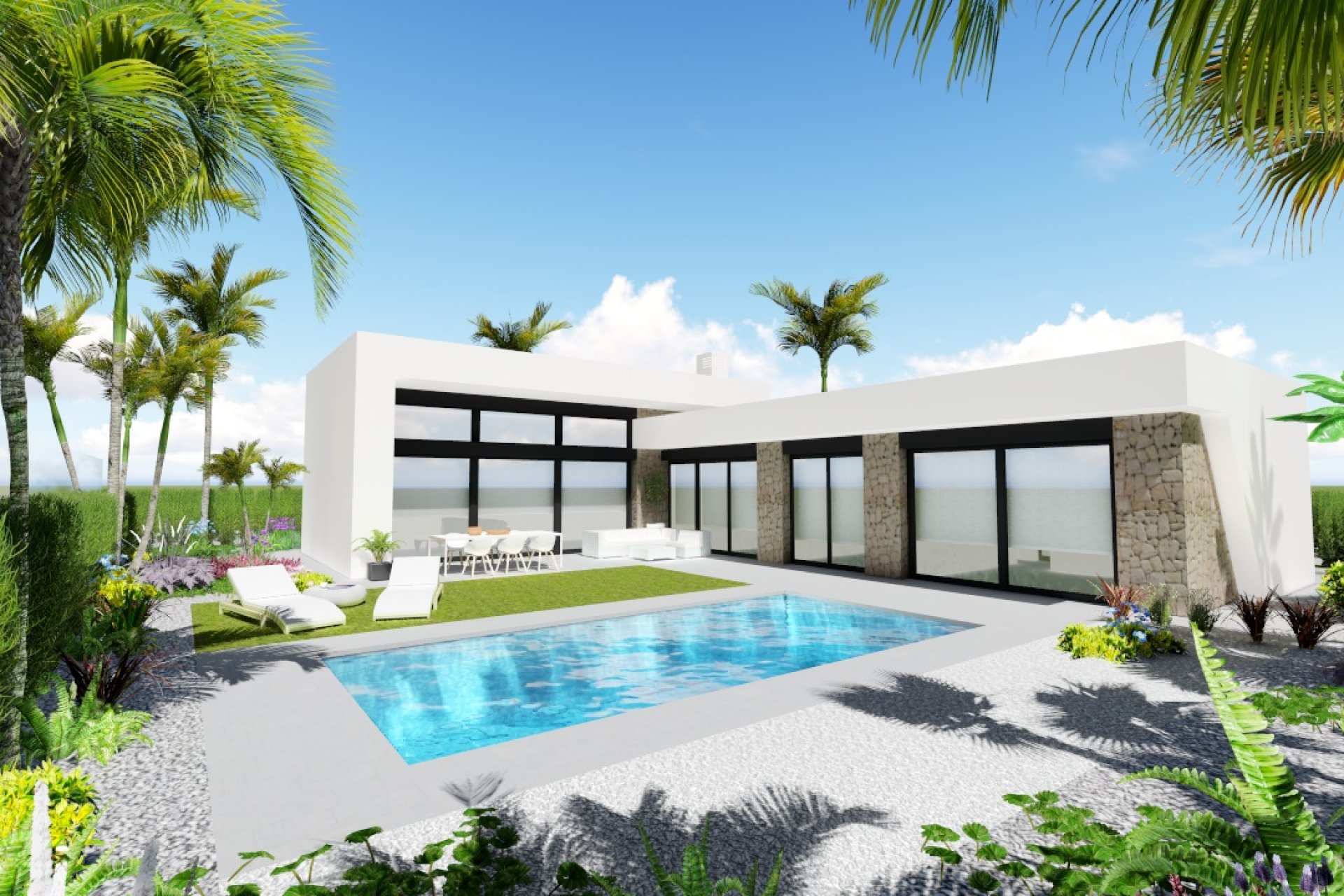 Obra nueva - Villa independiente - Calasparra - Costa Calida
