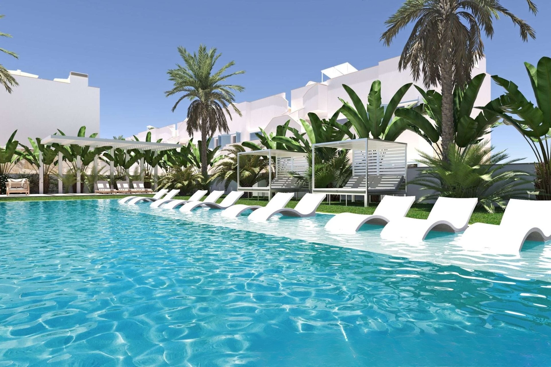 Nowy budynek - Bungalow na parterze - El Mojón - Costa Blanca South