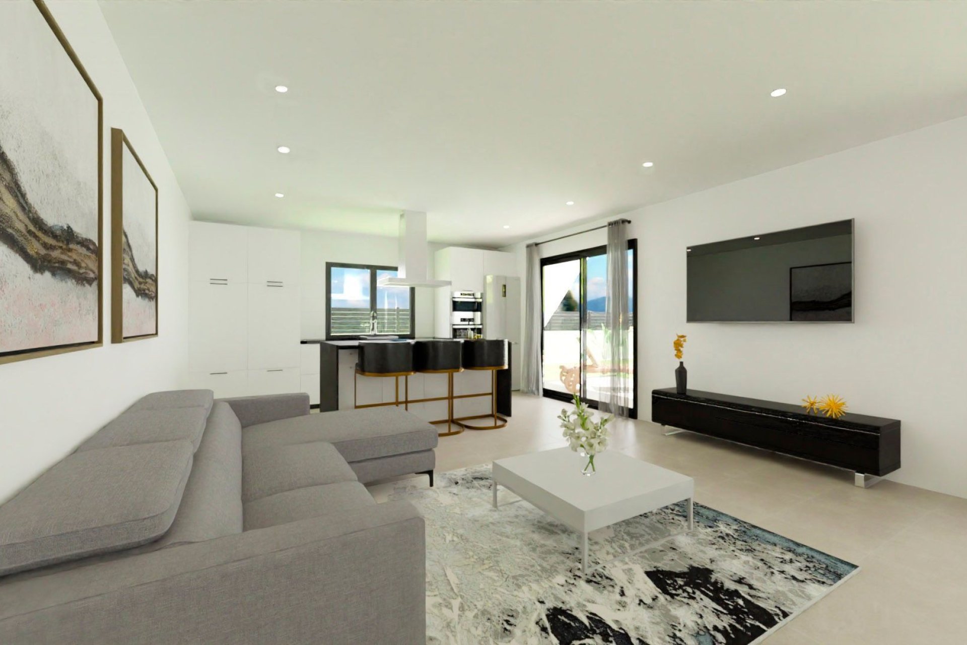 Obra nueva - Villa independiente - Monforte del Cid - Costa Blanca Sur