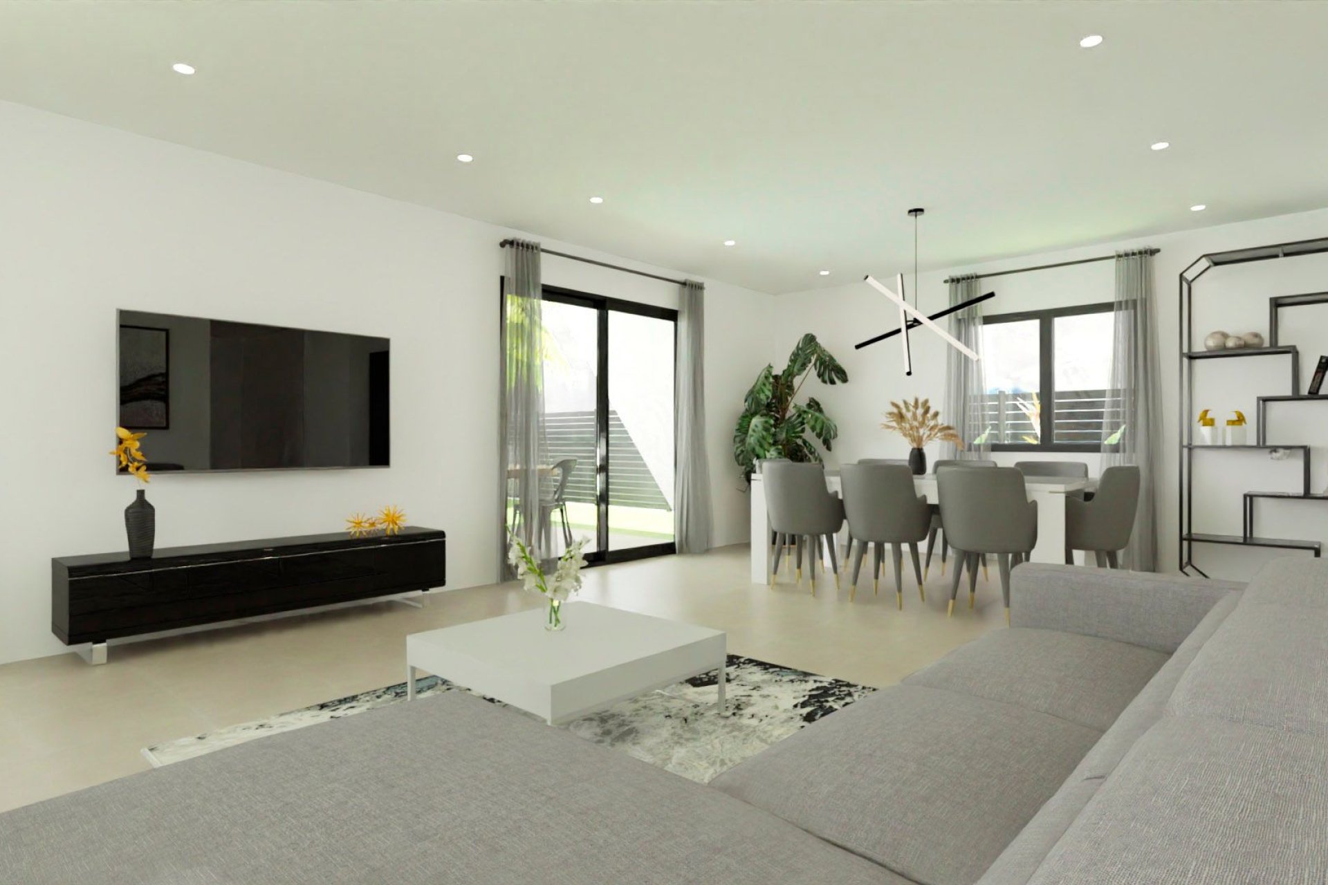 Obra nueva - Villa independiente - Monforte del Cid - Costa Blanca Sur