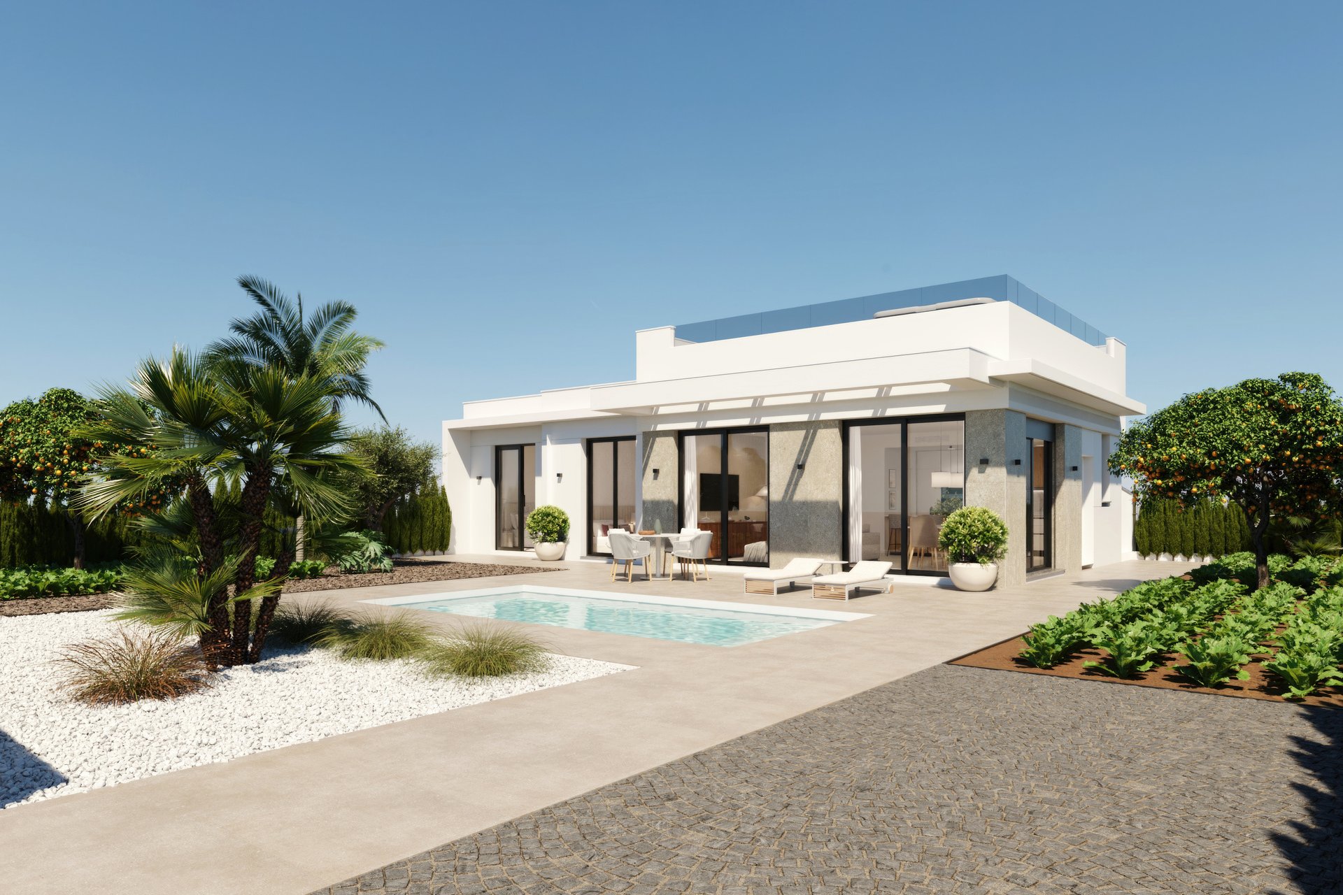 New Build - Detached villa - Hacienda del Alamo Golf - Costa Calida