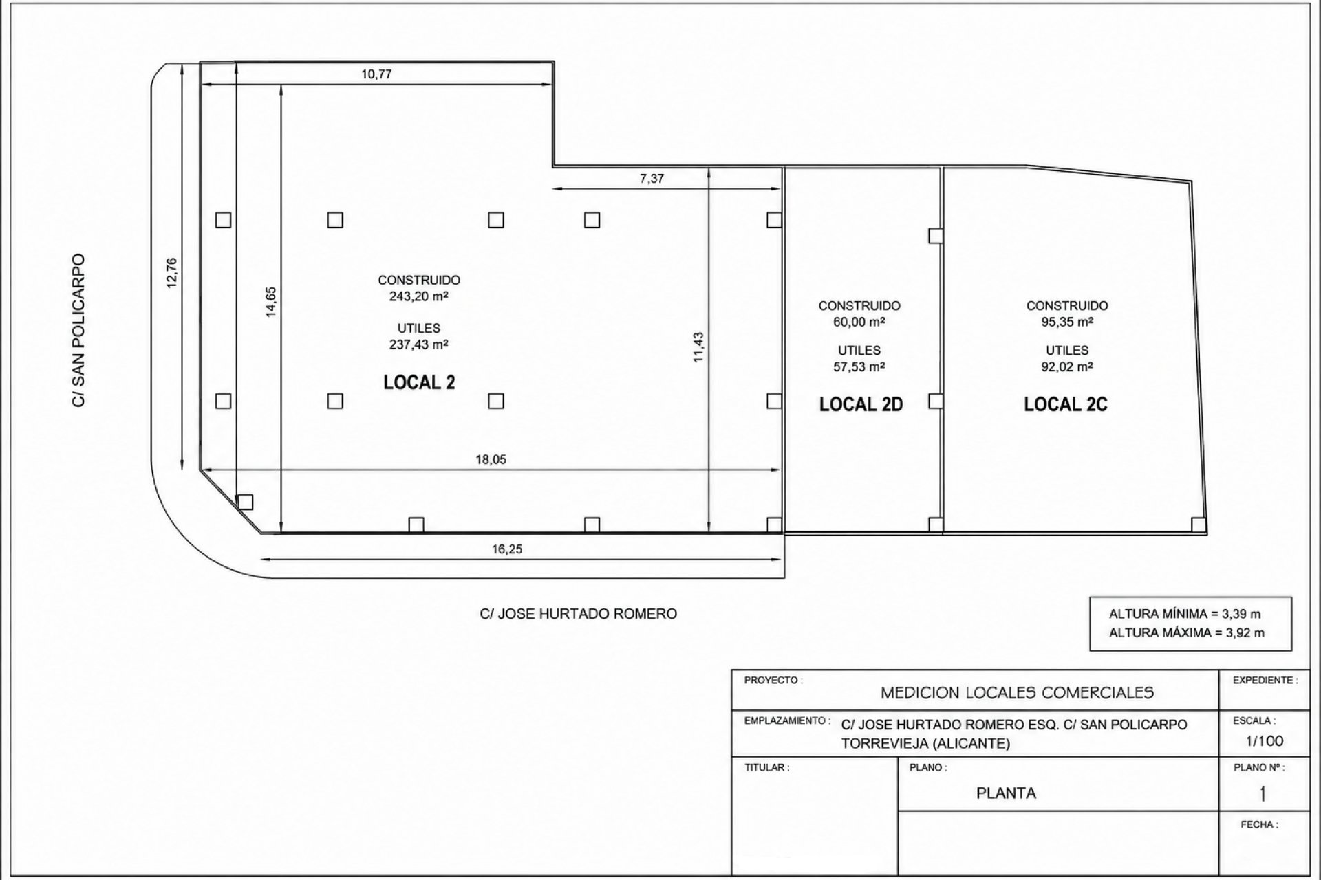 Resale - Commercial premises - Torrevieja - Costa Blanca South